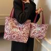 Bolso de Hombro de Gran Capacidad para Mujer 2025 Nuevo Bolso de Lona para Mujer Ins Versátil para Compras y Desplazamientos Bolso Tote para Mujer