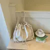 Shuai Mi Home Bolsa Saco Fashionável Estilo Coreano com Cordão Simples 2026 Nova Tendência de Nicho Bolsa de Ombro de Alto Valor