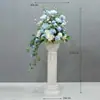 Decoração de Casamento Coluna Romana Adereços de Casamento Vitrine Flores Artificiais Enfeites Vasos de Flores Marcadores de Estrada Flores Cerimônia de Abertura Plástico