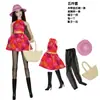 Conjunto de roupas para boneca de 30cm, boneca multiarticulada pode usar roupas casuais, sapatos, óculos, combinação