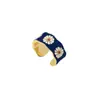 Anel Margarida Vintage Nicho Anel Exquisito ins Anel Simples e Moderno Estilo Frio para Mulheres