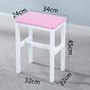 R* Taburete Cuadrado Simple Taburete de Comedor Silla de Entrenamiento para Mesa de Comedor en Casa Taburete de Hierro de Madera Taburete de Color Elevación Adulto Taburete de Taller de Fábrica