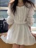 No Reembolsable H2026 Primavera Nuevo Estilo Coreano Dongdaemun Suave y Dulce Diseño de Cordón Camisa de Encaje + Falda Tutú de Princesa