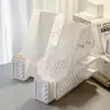 Escritorio de Dormitorio Estudiantil de Gran Capacidad y Aspecto Atractivo Bloc de Notas Lindo Estante de Almacenamiento de Tablero Perforado de Plástico Atril para Libros