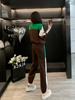 Traje casual deportivo 2023 Primavera y Otoño Nuevo estilo occidental que reduce la edad cárdigan de cuello alto pantalones de pierna ancha sueltos traje de dos piezas