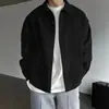 Jaqueta masculina de veludo cotelê, estilo coreano, moderna e estilosa, de manga comprida, estilo retrô japonês, perfeita para o outono, versátil e fácil de combinar