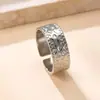 Europa y Estados Unidos anillo de acero inoxidable transfronterizo moda personalidad apertura anillo ajustable presión de aceite ancho anillo de dedo de pasta fábrica mayorista