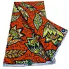 Tela Super Cera Naranja Suave Tela de Cera Africana