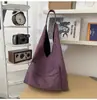 Bolso de Lona Casual de Moda Estilo Coreano para Mujer Transfronterizo Nuevo Color Combinado Gran Capacidad Bolso de Axila Bolso de Hombro para Viajar