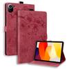 Adequado para Capa de Couro para Tablet Redmi Pad 8.8 polegadas, Capa de Couro com Cor Contrastante Fosca Gato Flor de Cerejeira com Porta-Cartão, Cor Sólida Pad2 Se