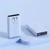 Batería Externa de Carga Rápida Bidireccional de 20,000 mAh, Portátil con Doble Cable Integrado, Adecuada para Apple, Larga Duración de Batería