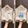 Camiseta térmica de forro polar cepillado para niños, cuello medio alto, capa base, Otoño/Invierno, estilo nuevo, para niños, capa interior cálida, estilo coreano, top casual