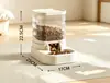 Alimentador automático para gatos, dispensador de ração para animais de estimação, bebedouro para cães, garrafa de água não elétrica, suprimentos de tigela de comida para gatos