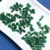 Óleo de jade quartzo ciano jade em pedra contas semente de gelo Passepartout contas soltas contas de arroz verde-óleo joias DIY pulseira colar
