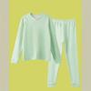 Ropa y pantalones de otoño para niñas, para el desarrollo de trajes, ropa interior térmica para niñas, cuello medio, estampado grueso, para estudiantes de secundaria y preparatoria.