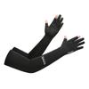 Mangas de Hielo con Protección Solar para Hombres y Mujeres, Guantes de Hielo de Seda de Hielo de Verano para Pesca para Llevar, Mangas de Hielo Finas Extendidas Anti-UV de Dos Dedos para Ciclismo