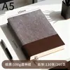 Caja de Regalo A5 Cuaderno de Negocios Hecho a Medida Oficina Cuaderno Grueso con Tapa de Cuero Libro de Registro de Reuniones Cuaderno Rayado Transfronterizo