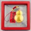 2027 Varios Llaveros con Lámina Dorada, Colgantes Rojos Estilo Chino para Mochila y Coche, Pequeños Regalos del Año de la Oveja