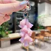 Chaveiro de pingente de orquídea colorido criativo personalizado de nicho transfronteiriço joias acessórios de fivela para pendurar em bolsa de moda