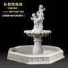 Fonte de água corrente estilo europeu, pátio externo jardim, lago de peixes, elemento aquático, decoração de paisagem, ornamento de casamento, poço dos desejos