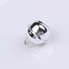 Cierre de langosta cuatro cadenas llavero ocho anillos accesorios DIY electrochapado oro claro 17 mm colgante de campana llavero juego de tres piezas