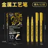 Marcador Metálico para Pintura y Graffiti, Marcador para Diario de Manualidades, Resaltador Metálico para Colorear Maquetas, Pincel Marcador