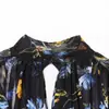 Vestido Feminino de Malha Estampada Longo Solto de Manga Longa para Exportação Aliexpress Estilo Europeu e Americano Transfronteiriço Zr Ponto