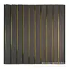 Painel PVC Ranhurado Preto, painel de teto de PVC de instalação rápida para decoração de casa