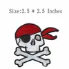 Patch de Bordado Computadorizado Patch de Tecido Caveira Acessórios para Roupas Acessórios para Bolsas Etiqueta de Tecido Patch Termocolante Patch de Tecido Bordado