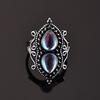 Zhen Rong desea nuevo anillo de piedra lunar con forma de pera de gota de agua anillo de plata s925 chapado europeo y americano retro anillo de plata tailandesa para damas