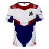 Producto Nuevo Transfronterizo Avengers 4 Endgame Traje Cuántico Camiseta de Manga Corta con Cuello Redondo Z Impresa en 3D