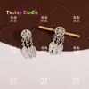 Acessórios de joias diy pingente de borboleta cocar periférico Sino laço acessórios de brincos de gota d'água tridimensional