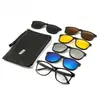 Gafas Magnéticas Polarizadas Clip-On de TR90, Montura Multifunción para Miopía, Gafas de Sol para Conducir Visión Nocturna para Hombres, En Stock para Ventas Transfronterizas