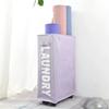 Cesta de lavandería plegable transfronteriza con ruedas organizador de lavandería cesta de almacenamiento alta caja organizador de dormitorio para juguetes y artículos varios