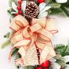Amazon nuevas decoraciones navideñas guirnalda de simulación de hoja de eucalipto media corona colgante para puerta ventana de Navidad