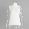 Conjunto de Suéter Tejido Transfronterizo Estilo Europeo y Americano Otoño Temprano 2025 Camiseta Base sin Mangas de Cuello Alto + Conjunto de Suéter Cardigan para Mujer