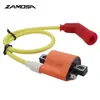Bobina de Encendido de Motocicleta de Enchufe Único Modificada Cg125 Cg150 125Cc Paquete de Alto Voltaje + Tapa de Chispa En