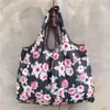 Bolsa de Compras Portátil Plegable Grande para Supermercado Almacenamiento Mercado Bolsa Ecológica Bolsa para la Colocación de Comestibles Estilo Pastoral Estilo de Color Sólido