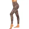Pantalones de Yoga para Mujer de Primavera y Otoño Transfronterizos Estampado de Leopardo Casual Deportivos Ajustados de Cintura Alta Leggings de Fitness