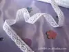 Accesorios de ropa blanqueados/este encaje de algodón blanco unilateral encaje de algodón material DIY 1,5 cm