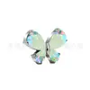 Jiangtai F136 Aleación de Titanio Joyería Cabeza Mariposa Incrustada con Circonita Transfronteriza G23 Cuerpo de Aleación de Titanio Joyería para Perforaciones Pendientes