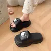Sandalias de mujer de verano para exteriores, versátiles, que aumentan la altura, alargan las piernas, modernas, súper populares, nuevas 2025, suela gruesa de EVA