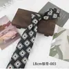 Gravata Masculina Estampada Tendência 8cm para Traje de Negócios Formal Amarrada à Mão Casual Retrô Acessórios de Moda Jovem em Estoque