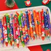 Presente de Natal Desenho Animado Natal Caneta Gel Criativa Recompensa Estudante Escola Primária Pequeno Presente Prático Atacado Papelaria Classe Inteira
