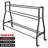 Carrito de Baloncesto de Entrenamiento de Tiro de Gran Capacidad con Soporte de Balón de Tres Puntos, Estante Móvil de Almacenamiento de Baloncesto, Carrito de Baloncesto para Campo de Entrenamiento