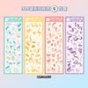 Deyi Yangyang DIY Pegatinas Guka de Dibujos Animados Pegatinas Láser Coreanas Pegatinas Impermeables de Conejo Lindo Pegatinas para Agenda