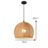 Lámpara colgante de bola de fieltro color crema con hilo de algodón estilo francés para sala de estar, comedor, dormitorio principal, estudio, luminaria de estilo bohemio