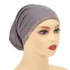 2025 Novo Chapéu Étnico de Cor Sólida com Diamantes Quentes para Mulheres Primavera, Verão, Outono e Inverno Chapéu Pulôver Versátil
