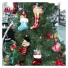 Calcetines de Navidad de cristal personalizados por el fabricante, pequeños adornos creativos, colgantes para el árbol de Navidad, decoraciones para el ambiente navideño