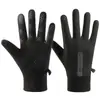 Luvas Elétricas para Bicicleta ao Ar Livre à Prova de Vento, Impermeáveis, Forradas com Fleece, Quentes, Compatíveis com Tela de Toque para Outono e Inverno, Luvas Antiderrapantes Específicas para Ciclismo
